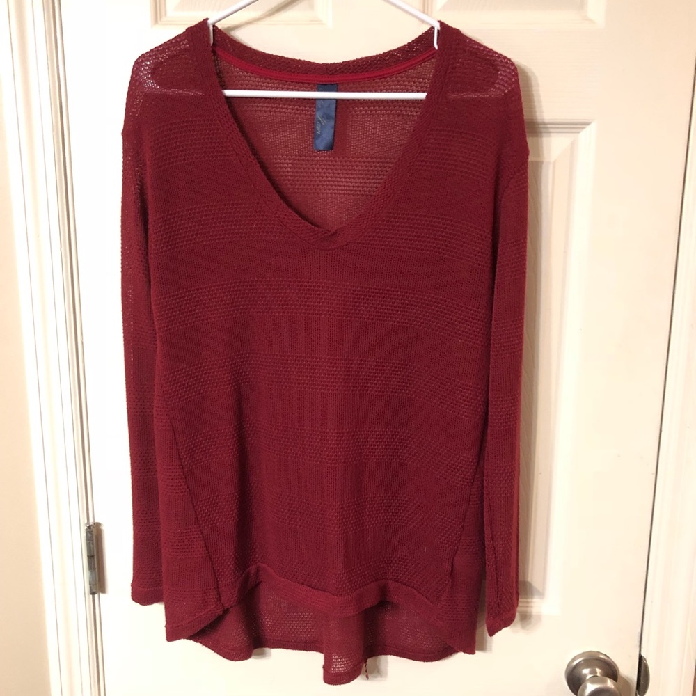 Simple red sweater from Francesca’s